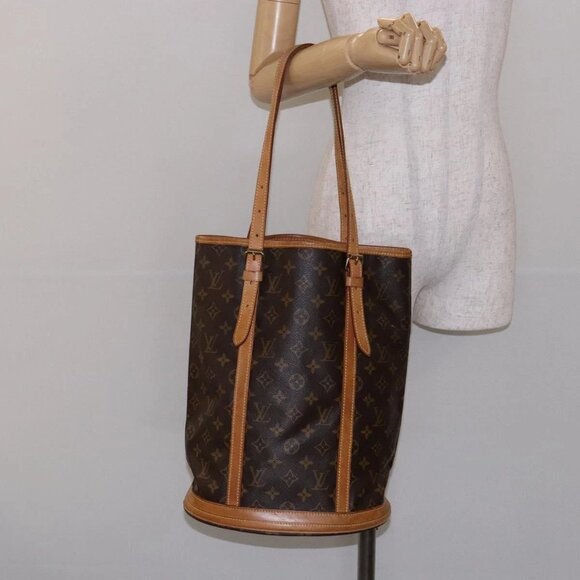 LOUIS VUITTON Monogram Bucket GM Shoulder Bag M42236 LV Auth bs28351 - Picture 1 of 15